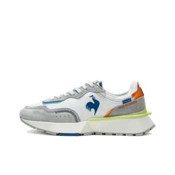 Le Coq Sportif Cushioning Anti Slip And Wear Resistant Low Top Casual Shoes Men's Beige Gray