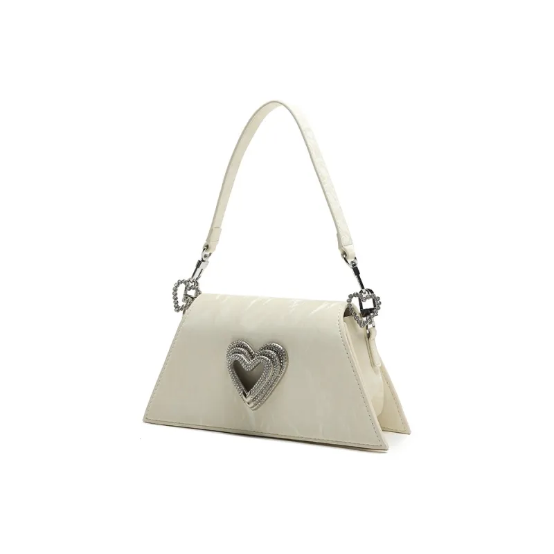 Carit&Koty Polyurethane Bonded Synthetic Leather Crossbody Bag Shoulder Bag Women's Pink/White-8