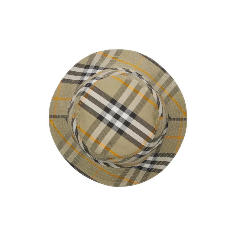 Burberry Cotton Bucket Hats Unisex Green-3