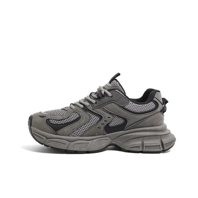 HUANQIU Shock Absorbers Slip Resistant Breathable Low Top Chunky Sneakers Men's-13