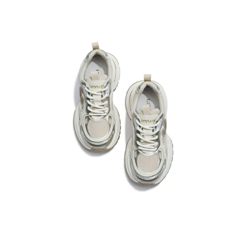 Uinnate Breathable Height Increasing Low-Top Chunky Sneakers Women's-12