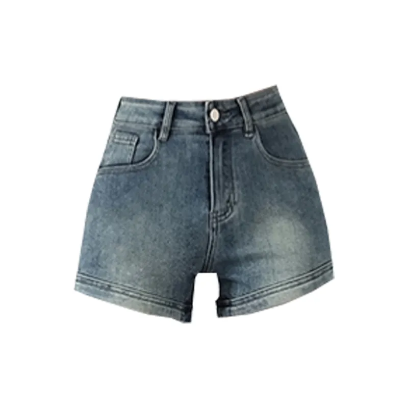 Concubine Zhu Denim Shorts Women's Black-6