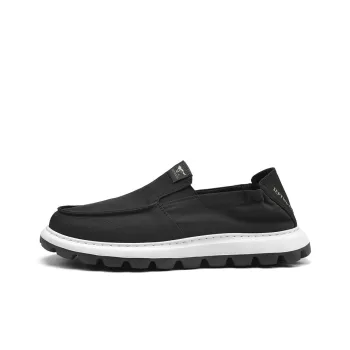 SEPTWOLVES Breathable Lightweight Low Top Canvas Shoes Men's Black
