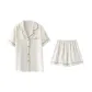 [Short-Sleeved Shirt+Shorts]White