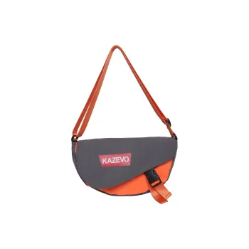 Alcohol Dragon Nylon Shoulder Bag, Crossbody Bag Regular Unisex Gray & Orange/Black & Red/Khaki & White/White & Black
