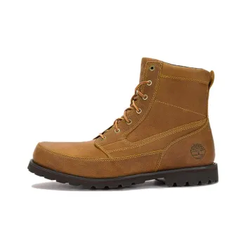 Timberland Waterproof And Wear resistant Short Outdoor Boots Low Heel Men's Wheat