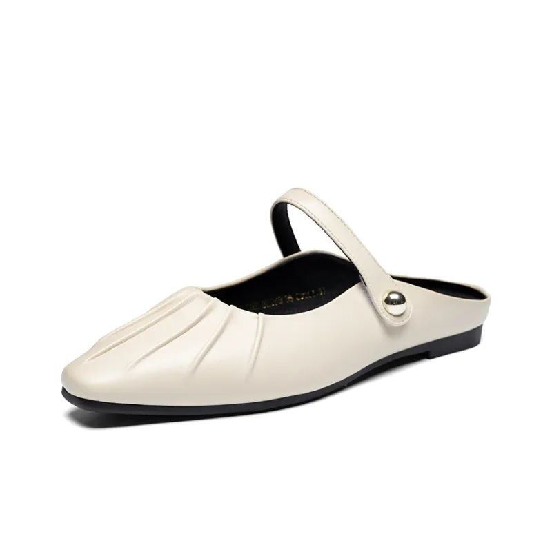 ZHR Vibram Sole Metal Odor Resistant Abrasion Resistant Slip Resistant Wrap toe Slippers Women's-7