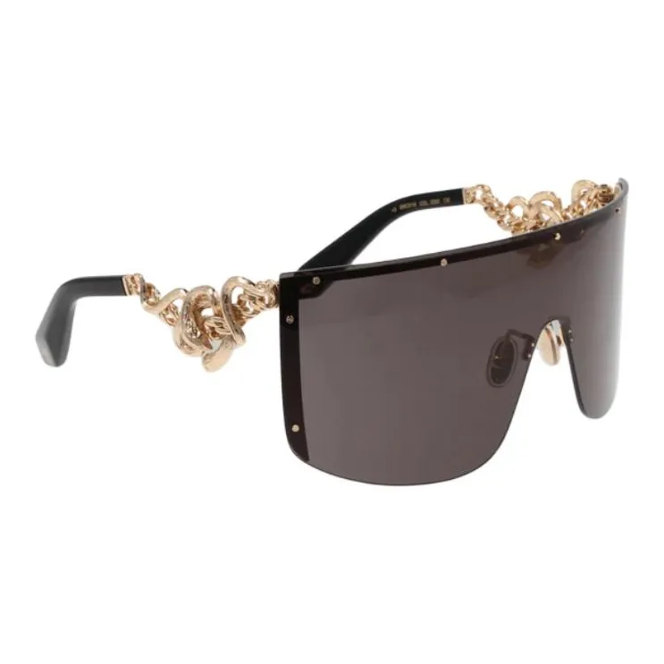 Roberto Cavalli Acetate Metal Irregular Shape Sunglasses Women's Black-2