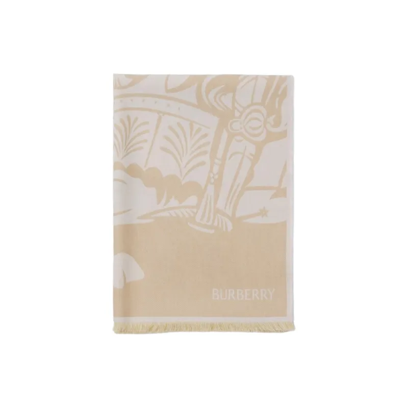 Burberry Ekd Wool Blend Scarf-1