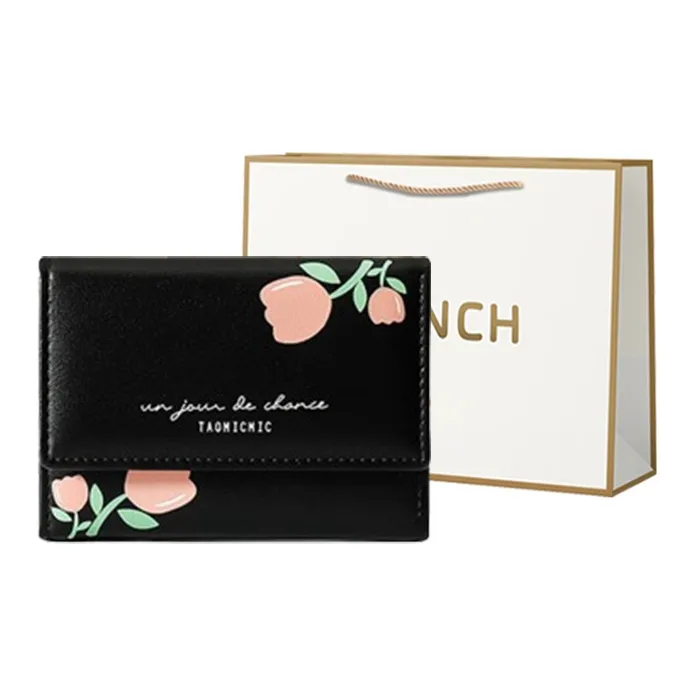 BRINCH PU Wallet Regular Women's Pink/Ecru/Blue/Black-6