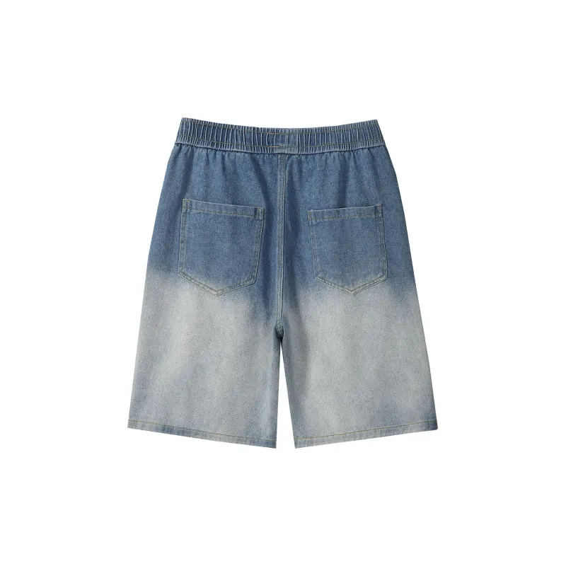 R.super Denim Shorts Unisex-1