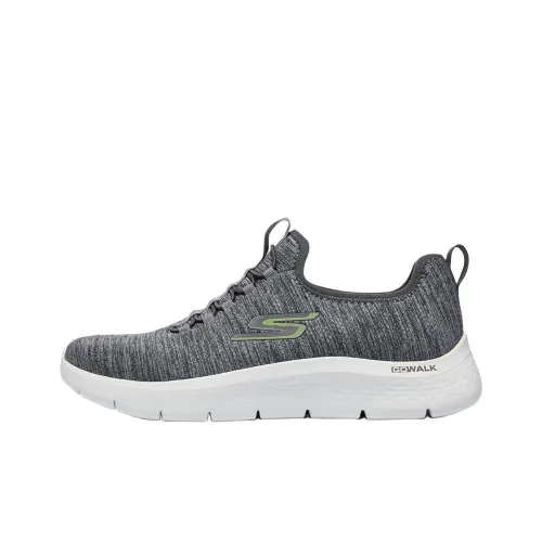 Skechers MEN'S GO WALK Casual Shoes Men Low-Top Gray Green