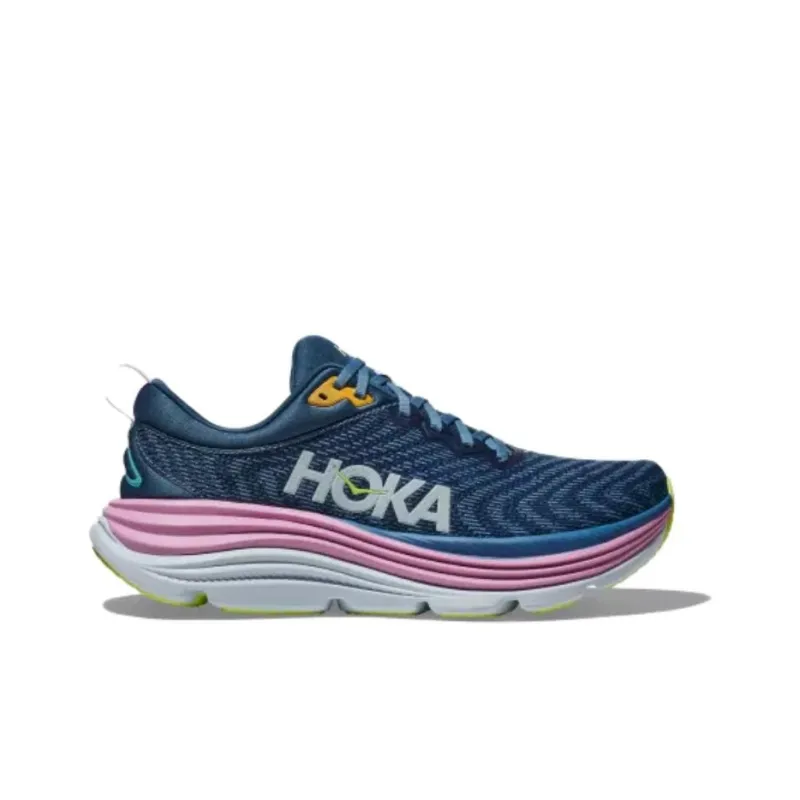 HOKA ONE ONE Gaviota 5 Anti Slip Wear Resistant Low Top Running Shoes Women's Cyan-1