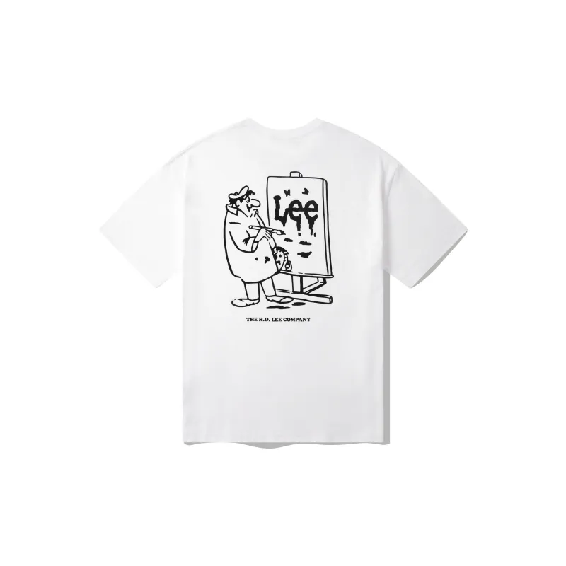 Lee T Shirts Unisex White-1