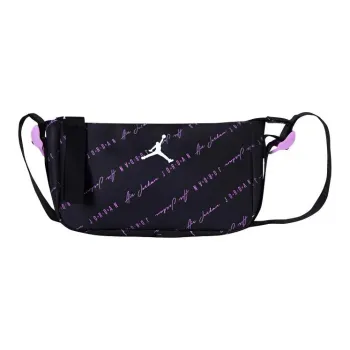 Jordan Polyester One Shoulder Crossbody Bag Regular Men's Black/African Violet