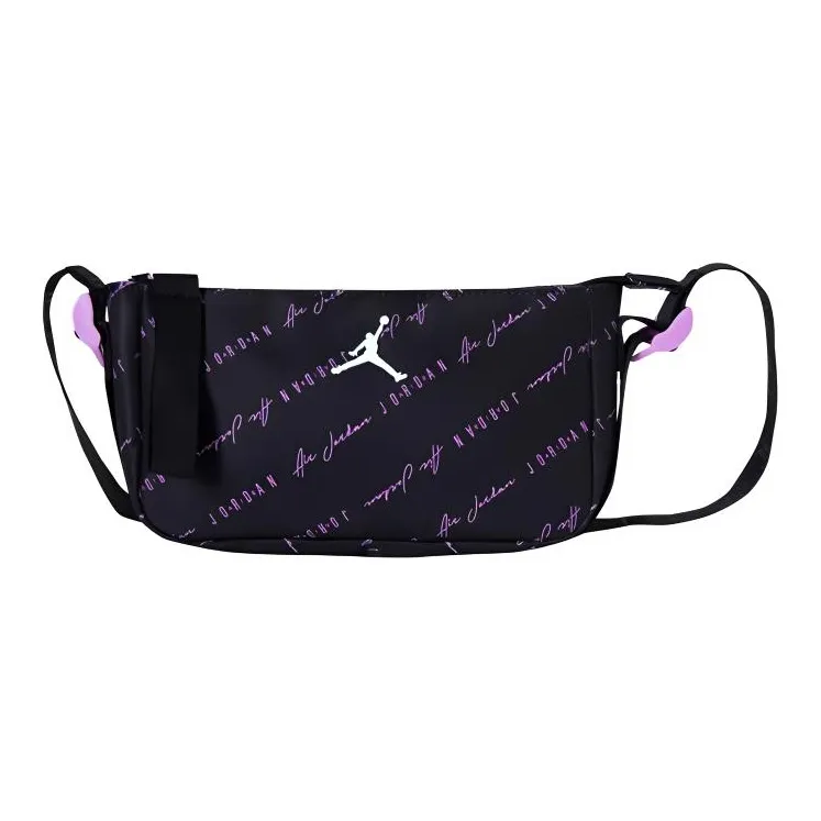 Jordan Polyester One Shoulder Crossbody Bag Regular Men's Black/African Violet-0