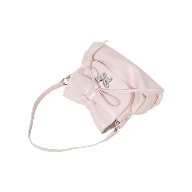 OTA PU Small Square Bag Handbag, Shoulder Bag Regular Women's White/Pink-3