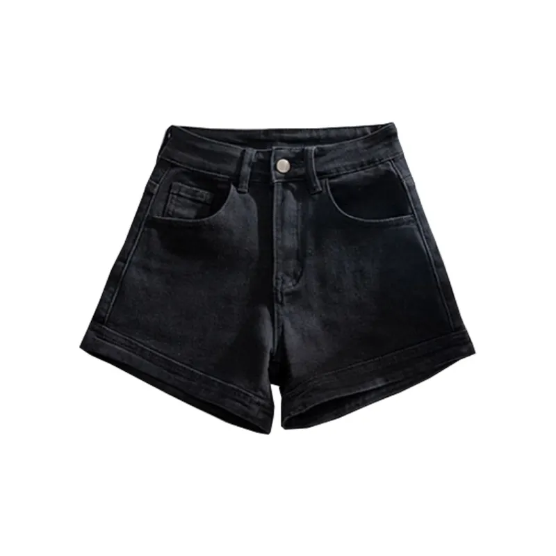 Concubine Zhu Denim Shorts Women's Black-1
