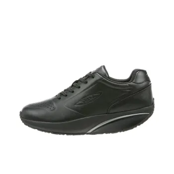 MBT Cushioned Slip Resistant Abrasion Resistant Low Top Casual Shoes Unisex Black