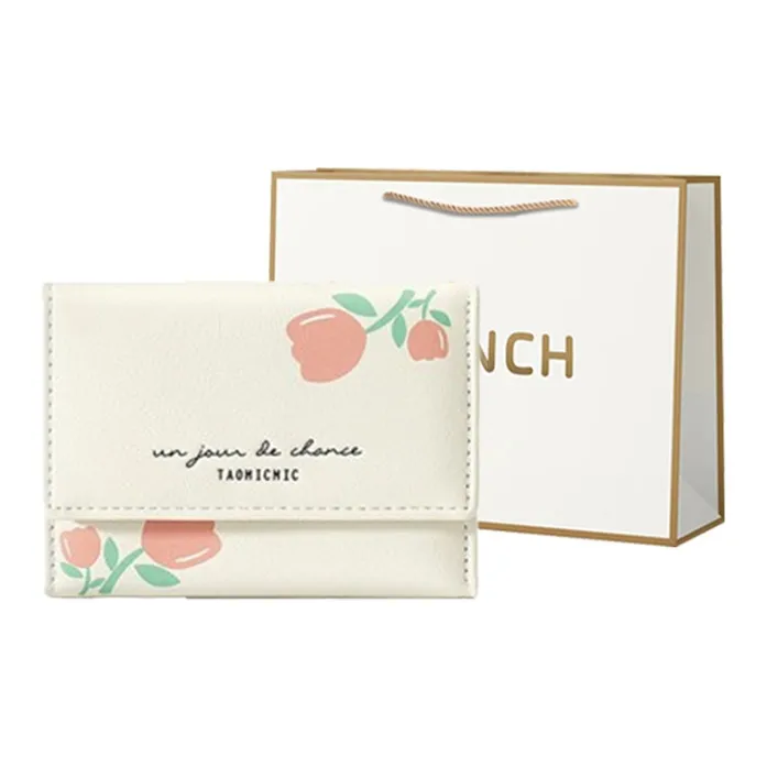 BRINCH PU Wallet Regular Women's Pink/Ecru/Blue/Black-4