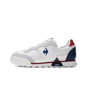 Le Coq Sportif Anti-Slip Wear-Resistant Low-Top Casual Shoes Men's White Blue Red