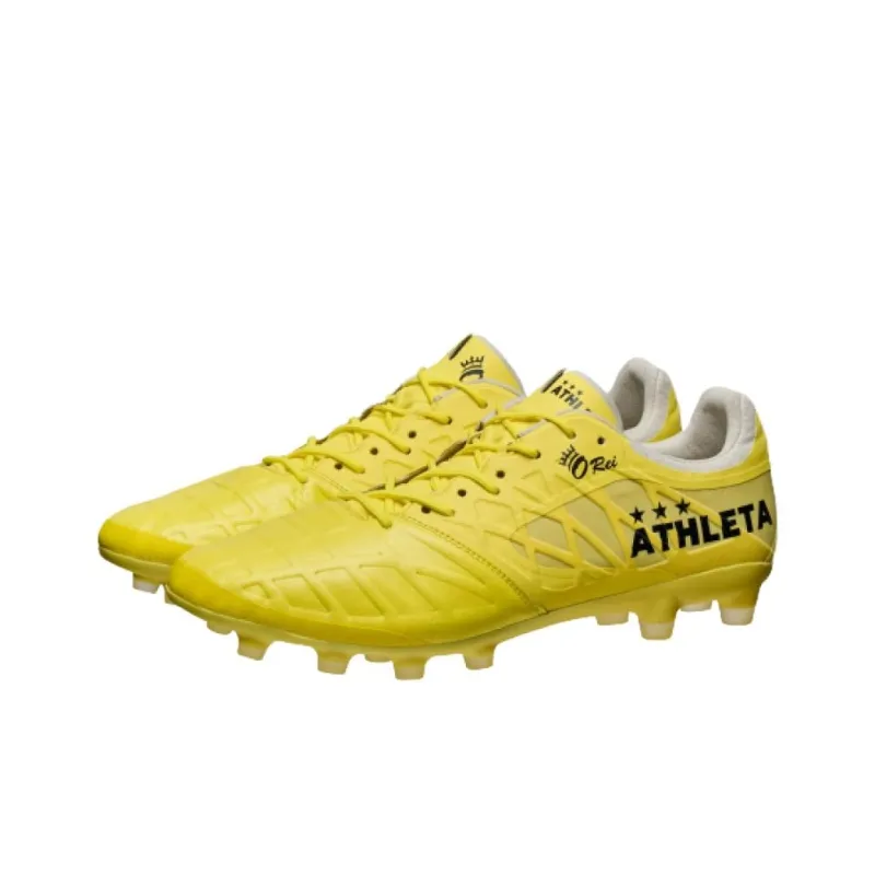 ATHLETA MG Rubber Short Studs Artificial Ground Anti Slip Wear Resistant Soccer Shoes Men's Yellow-2
