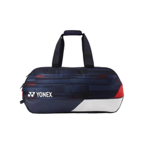 YONEX YONEX Badminton Racket Strings 6 Pcs Pack Sporty Style Shoulder Bag Blue White Red Unisex Independent Shoe Compartment