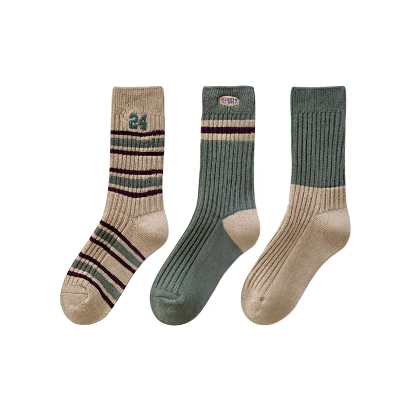 XXLLG Mid Calf Socks Women's 3 Pack-2