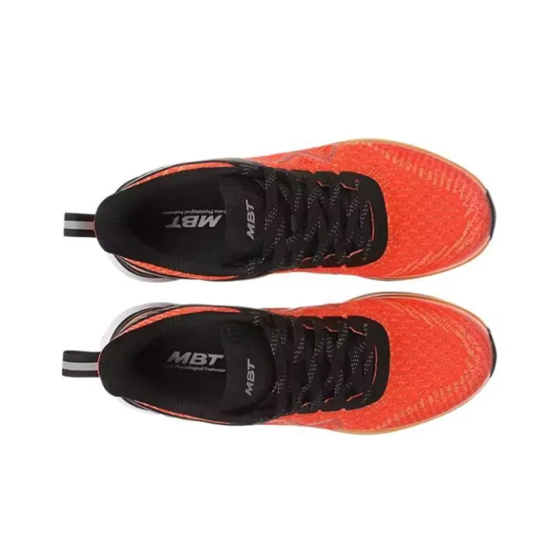 MBT Anti Slip Wear Resistant Low Top Marathon Running Shoes Unisex Orange Black-2