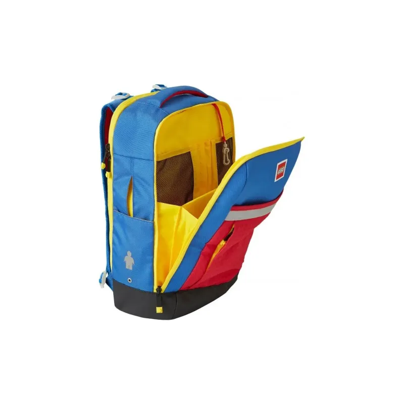 LEGO Recycled Polyester Backpack Regular Men's Blue & Red & Black & Yellow-4