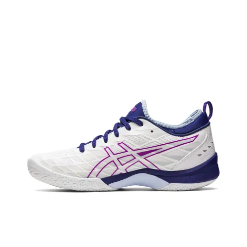 Asics Blast FF Series Basketball Shoes Women's Low-Top White/Blue