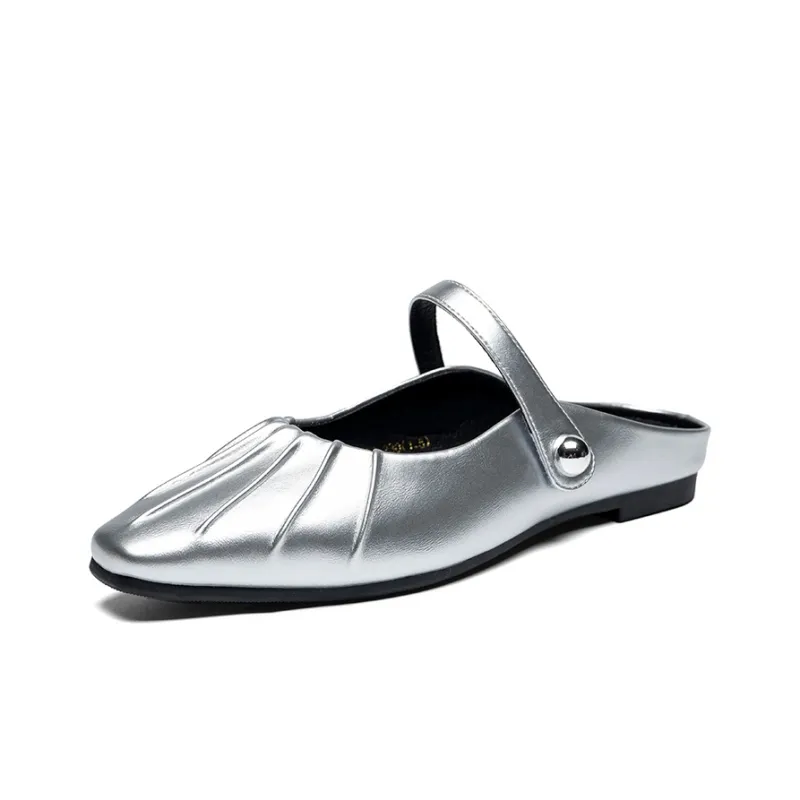 ZHR Vibram Sole Metal Odor Resistant Abrasion Resistant Slip Resistant Wrap toe Slippers Women's-1