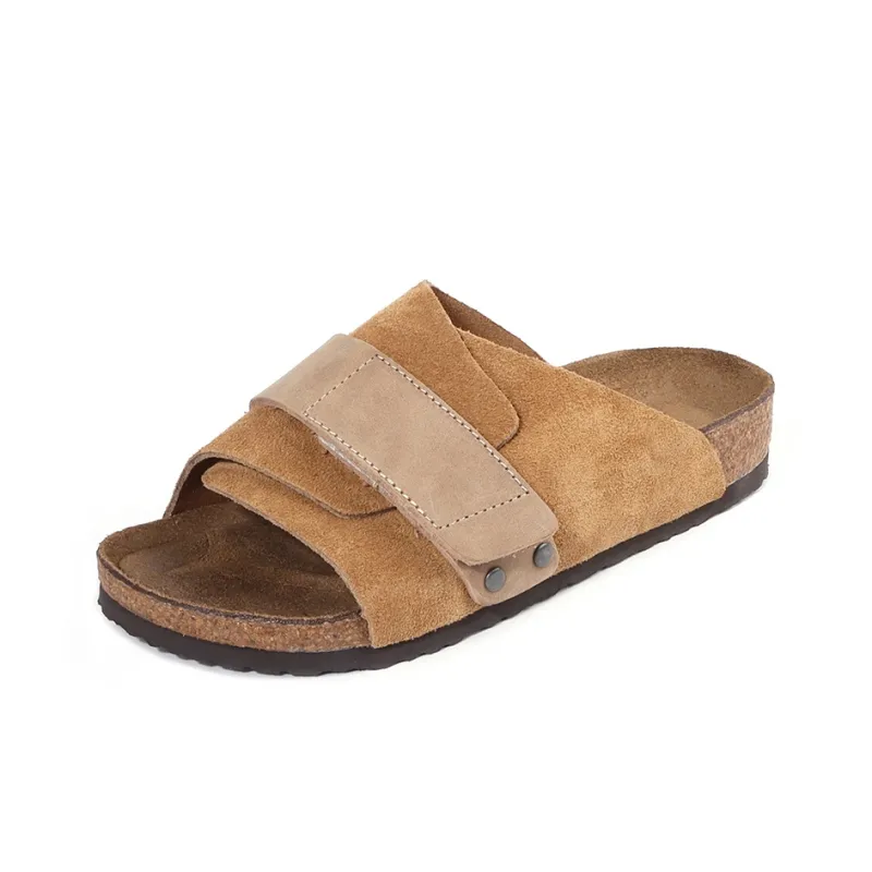 East Garden Works Slip-Resistant Odor-Resistant Slide Slippers Unisex Ginger Yellow Apricot-2