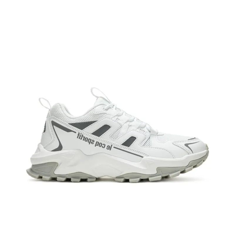Le Coq Sportif Anti Slip Wear Resistant Low Top Running Shoes Unisex White-1
