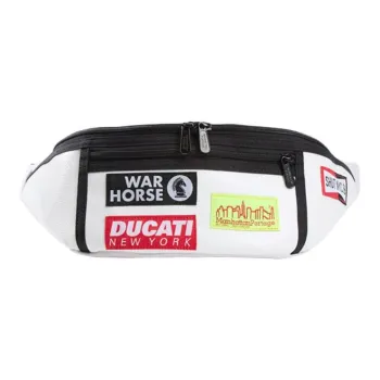 Manhattan Portage WDS Ducati Collaboration Polyamide Fanny Pack Sling Bags Small Size Unisex White