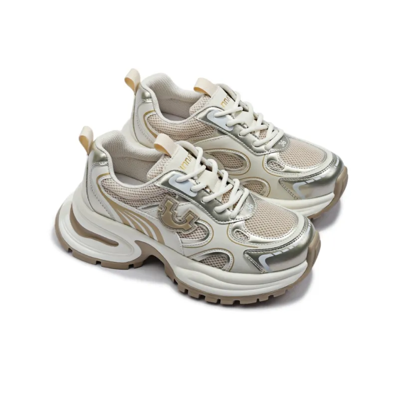 Uinnate Breathable Height Increasing Low-Top Chunky Sneakers Women's-14