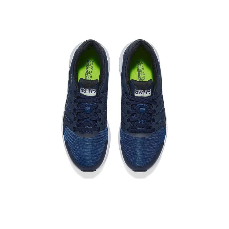 Skechers GO RUN Elevate Durable Breathable Low Top Casual Running Shoes Men's Dark Blue-4