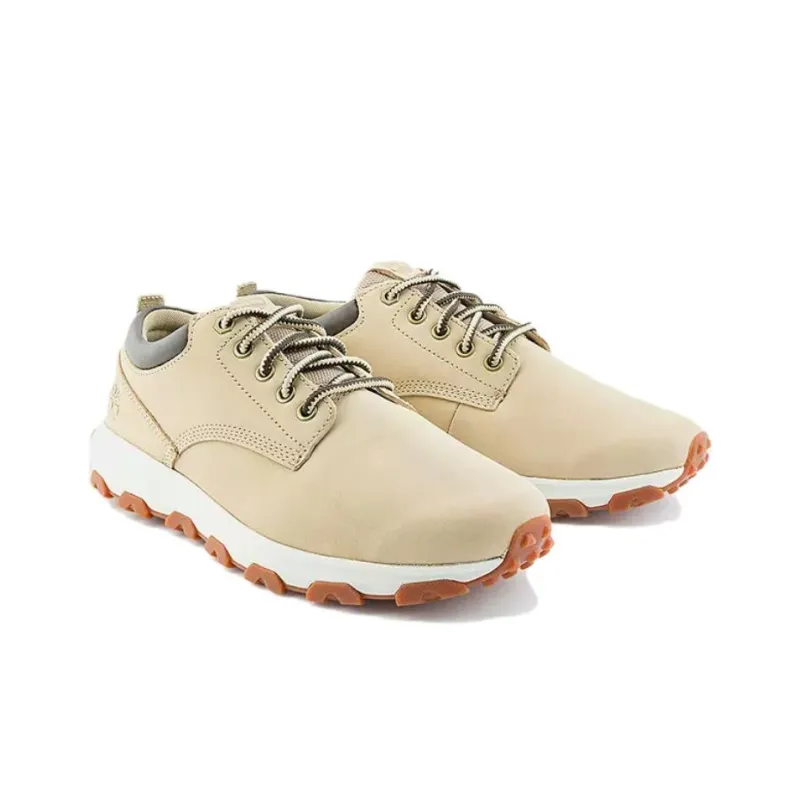 Timberland Anti Slip And Wear Resistant Lightweight Rebound Low Top Casual Shoes Men's Light Beige-2