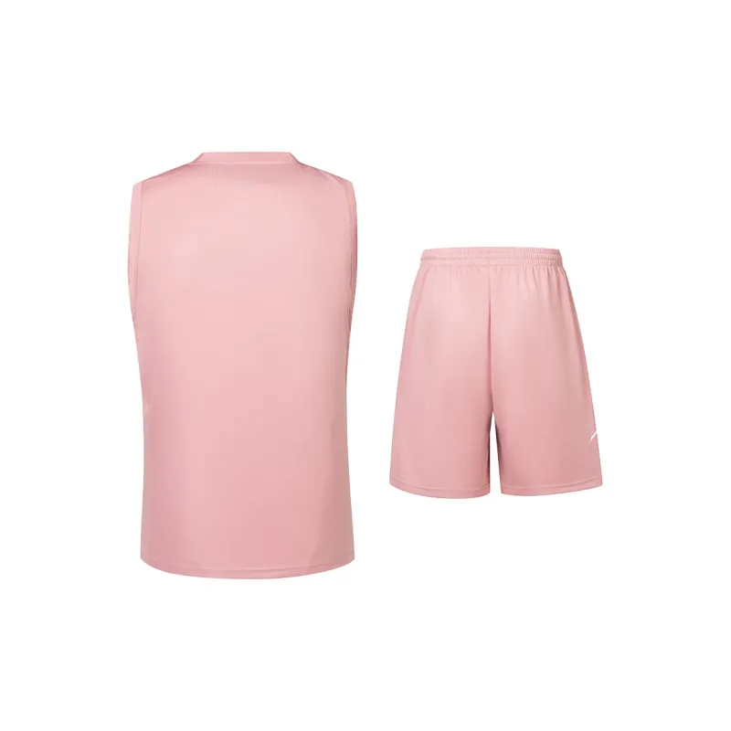 PEAK Summer Basketball Suit Men's Bubble Gum Pink-1