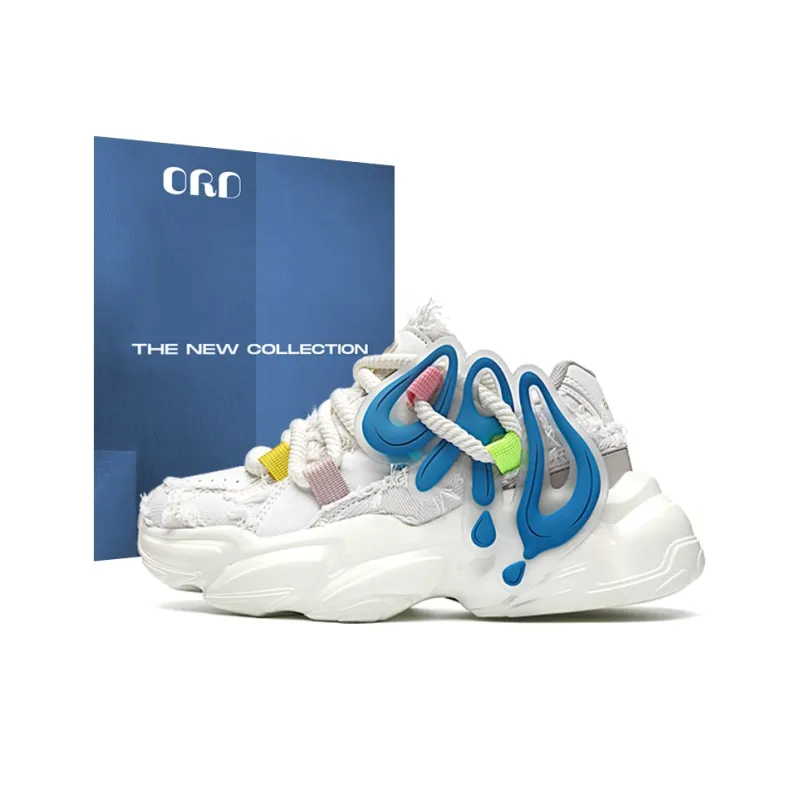 ORD Low Top Chunky Sneakers Unisex Blue-1