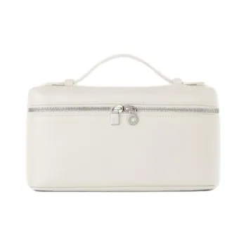 Loro Piana ExtraPocket Grained Calfskin Handbag Shoulder Bag Unisex Whisper White