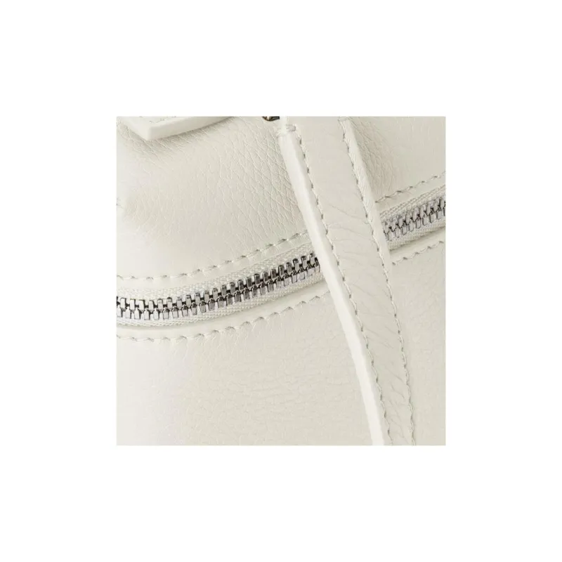 Loro Piana ExtraPocket Grained Calfskin Handbag Shoulder Bag Unisex Whisper White-2
