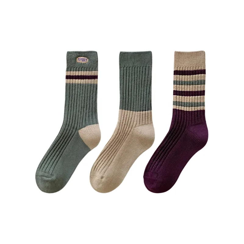 XXLLG Mid Calf Socks Women's 3 Pack-4