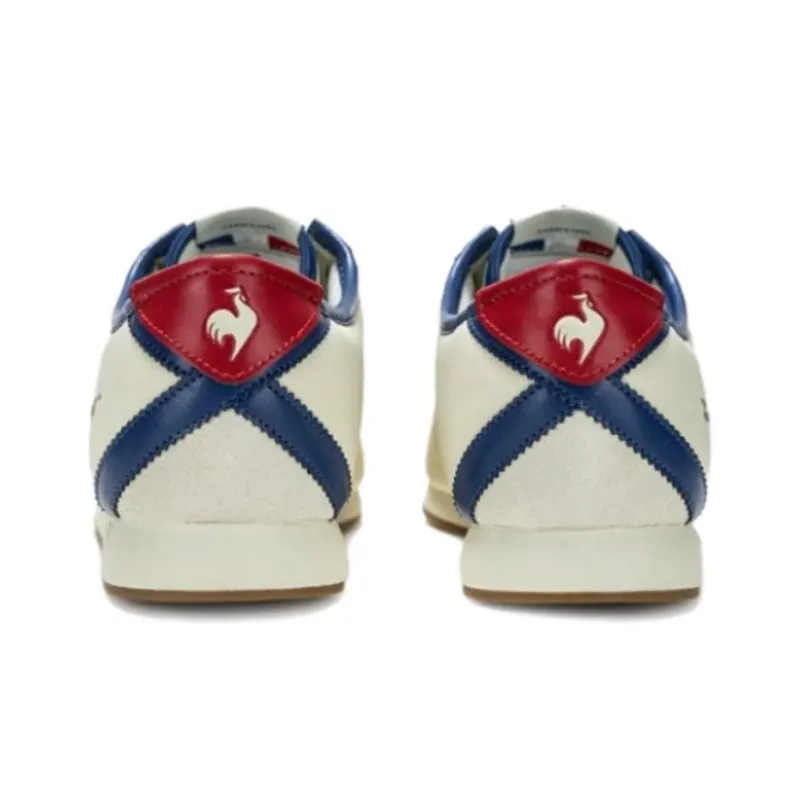Le Coq Sportif Slip Resistant Low Top Running Shoes Unisex Beige Blue Red-3