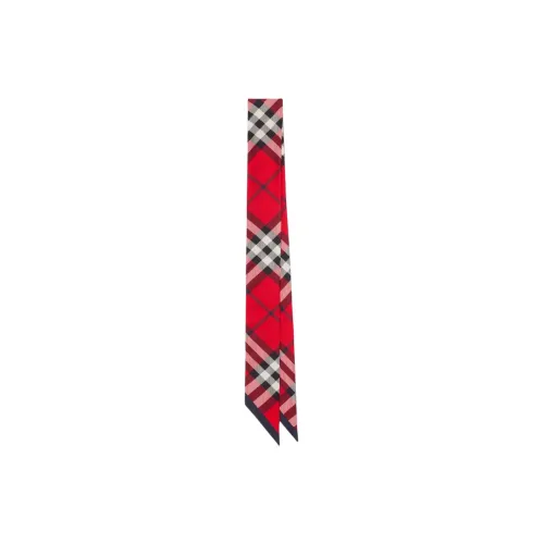Burberry Silk Silk Scarves Women's Scarlet