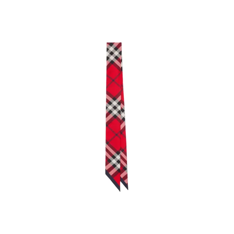 Burberry Silk Scarves Women's Scarlet-0