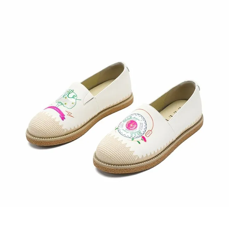 ELLE Explore The Ego Collaboration Capsule Series. Espadrilles Women's Beige-1