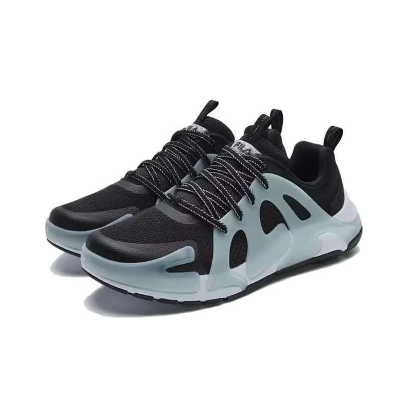 FILA CHILL Anti Slip And Wear Resistant Breathable Low Top Casual Shoes Men's Black-1