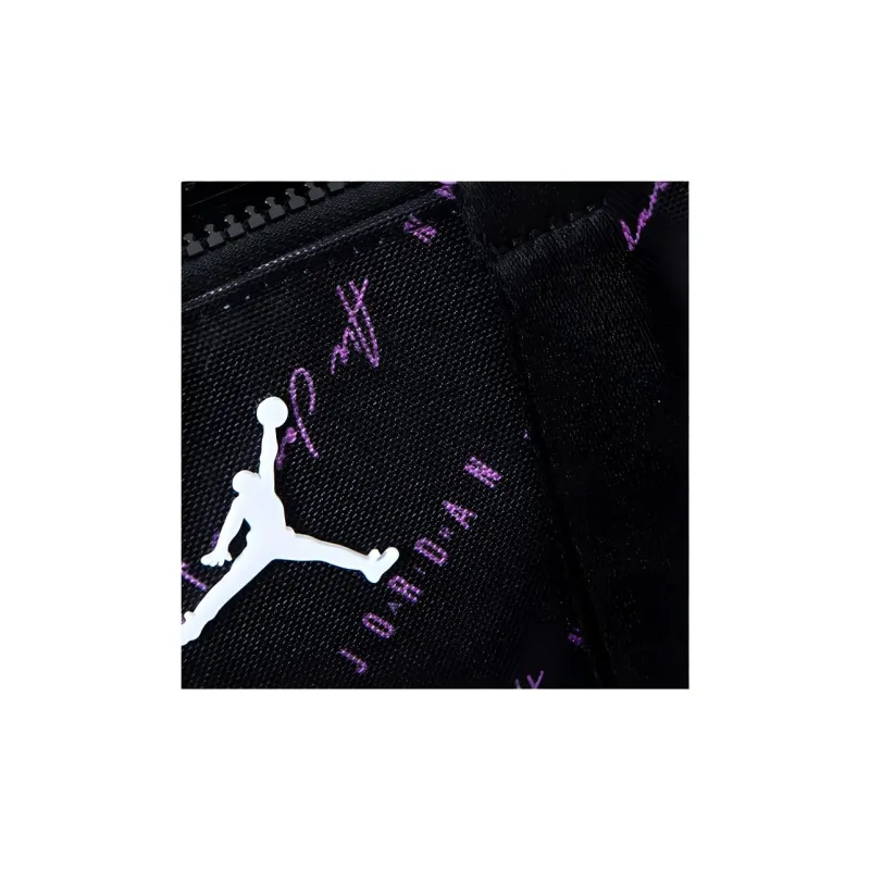 Jordan Polyester One Shoulder Crossbody Bag Regular Men's Black/African Violet-2