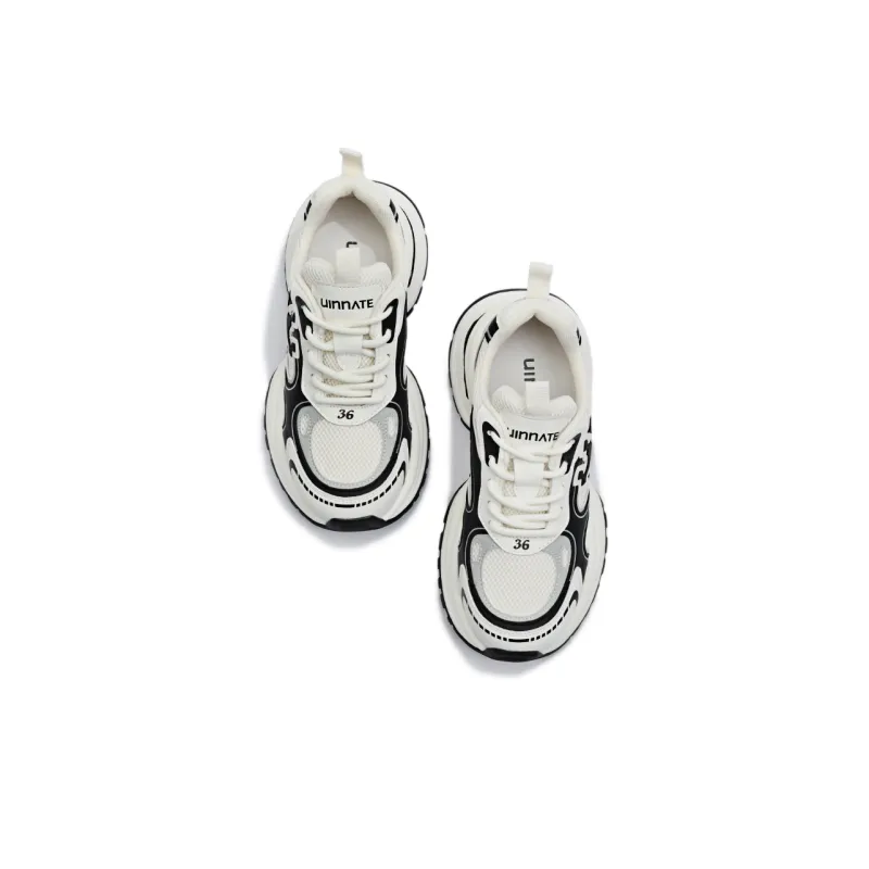 Uinnate Breathable Height Increasing Low-Top Chunky Sneakers Women's-8
